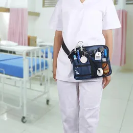 Sacos de cintura Fanny Pack Oxford Multi Compartimento Utilitário Hip Bag para Cuidados Suprimentos Uso de Emergência Estetoscópios de Enfermagem