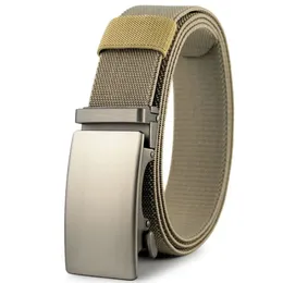 Elastischer Canvas-Bund für Herren, elastischer Bund, koreanische Jugend, lässig, automatische Schnalle, Golfgürtel, militärisches Geschenk, A3498 240311