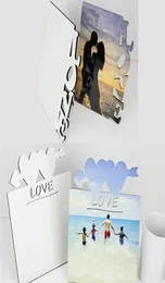 Blank Sublimation Frames MDF Wooden Thermal Transfer Phase Plate Love Heartshape DIY Valentine039s Day Gift Drop Whole9357524