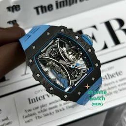 Relógio masculino de luxo com movimento automático relógios de pulso Rm53-01 de alta qualidade