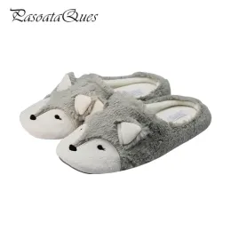 Slippers 2017 Winter Autumn Cute Fox Animal Pattern Women Home Shoes Comfortable Indoor House Women Slippers Flats Pasoataques Brand 129