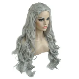 Peruklar Strongbeauty Daenerys Targaryen Prenses Cosplay Wig Cadılar Bayramı Kostümleri Sentetik 32 "Net Ağırlık 500g