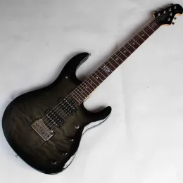 Chitarra trasparente finitura nera John Petrucci Music Man JP6 Electric Guitar Free Shipping 24 Frets Musicman Guitar