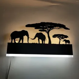 Lampa ścienna czarna lampa loda LED Kreatywne nowoczesne światło salon obok sypialni lampy oświetlenia łazienki