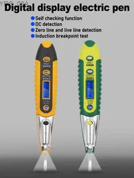 Mierniki prądu cyfrowe tester testera elektrycznego śrubokręta elektrycznego Wyświetlacz LCD Niedokontaktowy detektor napięcia indukcyjnego Test Pencil 240320