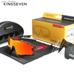 선글라스 Kingseven Womens Mirror Lens UV Protect Eyewear Fashion 편광 스포츠 Hight 품질 TR90 남성용 교체 안경 L240320