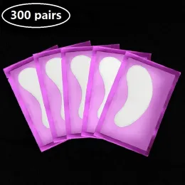 Handskar 300pairs Eye Extension Eye Stickers hydrogel lappar ympning av ögonfransar under kuddar fransar tillbehör frisk förlängningsdynor