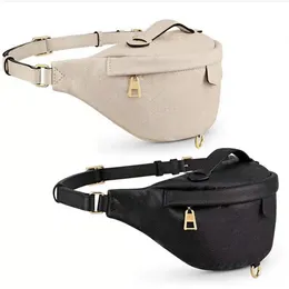 Midjeväskor Luxury Tote Cross Body Women Män Designer Fanny Pack Läder med serienummer Datumkodpåse