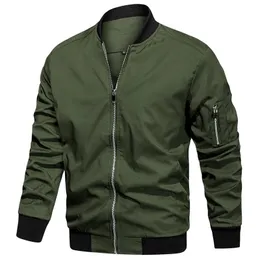 Jaqueta bomber leve masculina outono casual primavera voo varsity trabalho casaco de beisebol tamanho EUA 240314