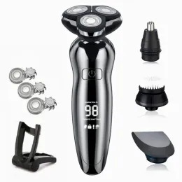 Shavers Electric Razor Electric Shaver Hair Cutting Shaving Machine for Men Clipper Beard Trimmer Rotary Shaver 100% Water Proof