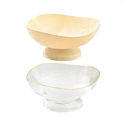 Plates Pedestal Fruit Bowl Dessert Display Stand Dish Holder Round Drain For Dining Room Home Farmhouse Breads