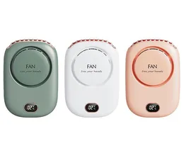 Tragbarer blattloser hängender Halsventilator, Mini-Kühl-Lazy-Hals-Ventilator, wiederaufladbarer USB-Kühlventilator ohne Flügel für Outdoor-Sportreisen