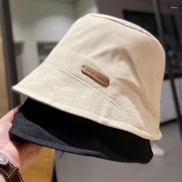 Baskar vikbar fiskare hatt tvättade denim hink hattar unisex mode bob caps hip hop gorros män kvinnor panama cap 2024