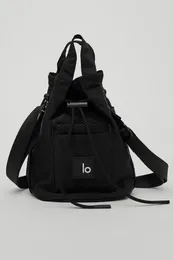 قمصان نشطة LO Crossbody Bag Sports Black Mobile Phone Bucket Women Portable Shopping Makeup Outdoor Leisure Fanny Pack