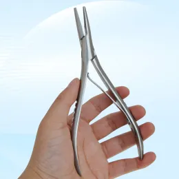 Zange, flache Spitze, Haarverlängerungszange, Linkies, Mikroring-Öffner-Werkzeug zum Entfernen von Haarverlängerungen, multifunktionale Zange
