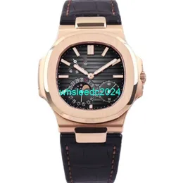 Pateksphilipes 시계 스포츠 우아한 시리즈 5712R-001 로즈 골드 고급 남성 기계 비즈니스 패션 레저 스포츠 시계 HB1B