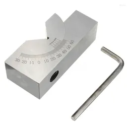 bloco ajustável do ângulo V da precisão de 75x25x32mm mini que tritura 0 graus a 60