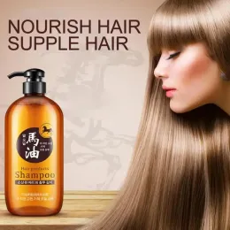Schampon 300 ml hästolja schampo kontroll hår fuktgivande glansförbättrande schampo klar silikon hår schampon stil vård korea nr p7m7