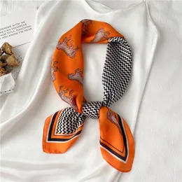 26style Luxury Spring Summer Silk Scarves Fashion Designer Women's Birthday Party Gift Scarves High Sense Fabric Headband Printed Letter Scarf