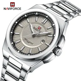 Original varumärke Naviforce 2023 Nya klockor för män Casual Sport Man rostfritt stål armbandsur vattentät kvarts klassisk klocka