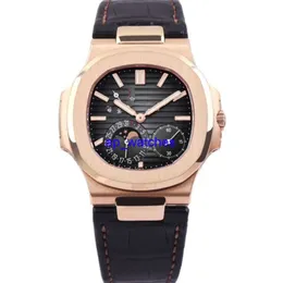 Pateksphilipes 시계 스포츠 우아한 시리즈 5712R-001 로즈 골드 고급 남성 기계 비즈니스 패션 레저 스포츠 시계 FN0O