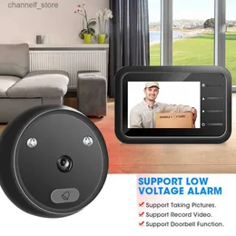 DOORBELLS R11 2.4インチデジタルドアベル赤外線ナイトビジョンドアピーパーカメラLEDフラッシュインテリジェントドアベリー240320