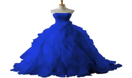Mingli Tengda الأنيقة Redroyal Blueblacklavenderburgundypink Organza فساتين الزفاف Aline Bride Dress Dontrals 8132854