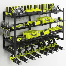 KAFAHOM Organizer-8 Drill Wall Mount Heavy Duty Metal Power Rack