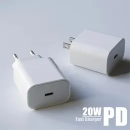 Adattatore di alimentazione per telefono cellulare da casa da viaggio con ricarica rapida PD da 20 W. Spina US EU UK per smartphone Iphone Samsung Xiaomi