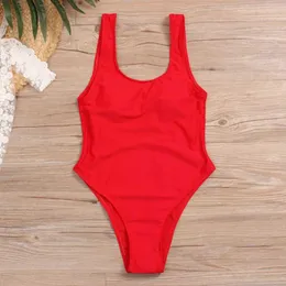 Women's Swimwear Fitness womens swimsuit new one-piece swimsuit black and red dual color womens swimsuit Maillot beach suit swimsuit J240319