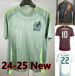 2024 Mexico CHICHARITO Mens Soccer Jerseys 24 25 H. LOZANO A. GUARDADO R. JIMENEZ National Team A.VEGA HERRERA G.OCHOA goalkeeper Football Shirt men Women kids set S-4XL