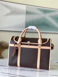 10A Designer de qualidade de espelho clássica de saco masculina antiga mochila feminina Pet Cratemen's de mão retangular 40 45 50cmdog bolsa de gaiola
