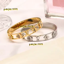 Projektant bransolek marki Bracelets Kobiety Boguń Luksusowy projektant biżuterii 18K Gold Stated Stael Stael Wedding Miłośnicy prezent Banles Wysoka jakość hurtowa 2024