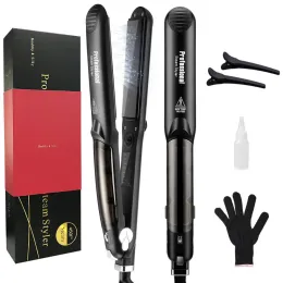 Irons Profissional Fair Hair Alisadores 450 ° F Aquecimento rápido Turmalina Cerâmica de Cerâmica Plata Ferramentas de Produto de Produto de Produto Cabelo