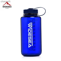 Garrafas de água Widesea Camping 1100ml Garrafa de água Tritan para beber esporte BPA Free Army Flask Outdoor Cup Caneca Talheres Turismo Caminhadas yq240320