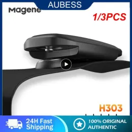 المعدات 1/3pcs Magene H303 مراقبة معدل ضربات القلب Mover Sensor مزدوج Bluetooth مع حزام الصدر ركوب الدراجات الكمبيوتر Wahoo Garmin الرياضة