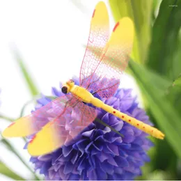 Dekoracje ogrodowe 5pcs Dragonfly Decor model rekwizyty domowe rzeźba rzeźba sztuka rzemiosło Symulacja ogrodnicza