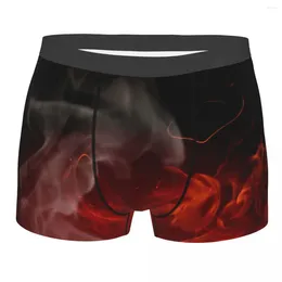 Underpants Boxershorts Men Comforable Panties Set Burning Flame Underwear Man Boxer