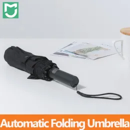 Control Automatic Folding Umbrella Aluminum Parasol Windproof Man Woman Waterproof UV for Winter Summer Portable Umbrella