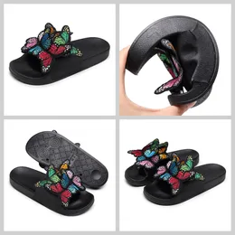 Frauen Sommer Handwerk bestickte dreidimensionale Schmetterling Hausschuhe GAI Sandalen Mode Ferse 2024 Embroid Nische Eva 36-41 Designer BigSize