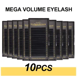 Eyelashes Lashprofessor 10tray/lot Classical Eyelashes Supplies Wholesale Natural Soft Matte Black Individual Faux Mink False Lashes Cilia