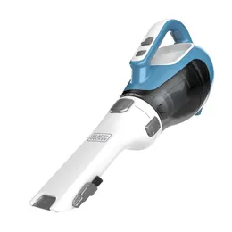 Black+Decker Dustbuster AdvancedClean Cordless Handheld Vacuum, Compact Home and Car Vakuum med sprickverktyg (CHV1410L), blå, vit