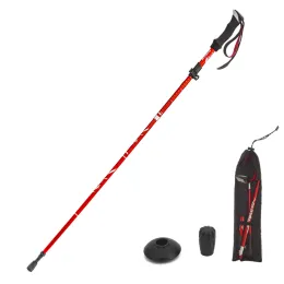 Sticks Lightweight Collapsible Trekking Pole Fivefold Walking Stick for Hiking Camping Backpacking Mountaineering Cane