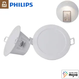 Controllo Youpin Philips Smart Downlight Zhirui Luce 220V 30005700k Lampada da soffitto a colori regolabile Lavoro per l'app Mihome Controllo a lungo raggio
