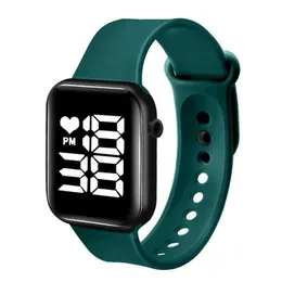 Zegardwatches marka sportowy zegarek elektroniczny dla kobiet i mężczyzn Digital Watch Dzieci Big Screen Square LED Student Watches Montre Femme 240319