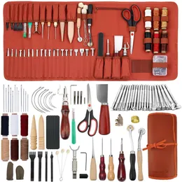 Dorhui lavora con strumenti per borse di stoccaggio personalizzate, creazione artigianale per tagliare, punzonare, cucire, intagliare, stampare, kit di utensili in pelle