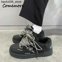 أحذية غير رسمية Comemore Designer Sneakers 2023 Spring Fashion Mens Skatboarding Shoes Womens Casual Tennessee West Street Style Shoes 44 Q240320