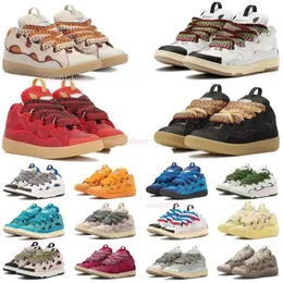 Tasarımcı Ayakkabı Örgü Dokuma Bağlantı Stili 90'lar Olağanüstü Sneaker Nappa Erkekler Kadın Eğitmenler Klasik Ayakkabı Buzağı Buzağı Kauçuk Kabartmalı Deri Burucu Spor ayakkabılar 20