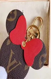 أزياء Women Keychain Big Ear Keyring Cute Pu Chain Bag Bag Boutique Boutique Boutique Mouse Mouse Design Excessories 6 Colors Gift8833052