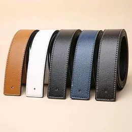 Belts The 2024 Fashionable Men's Leather Belt Can Be Paired With Various Buckle Style Waist For Middle-aged And Young People